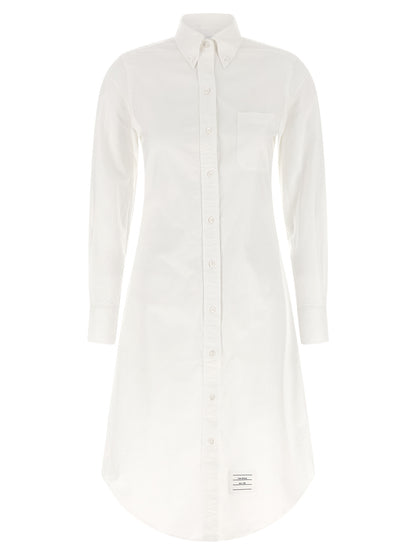 White Cotton Midi Skirt