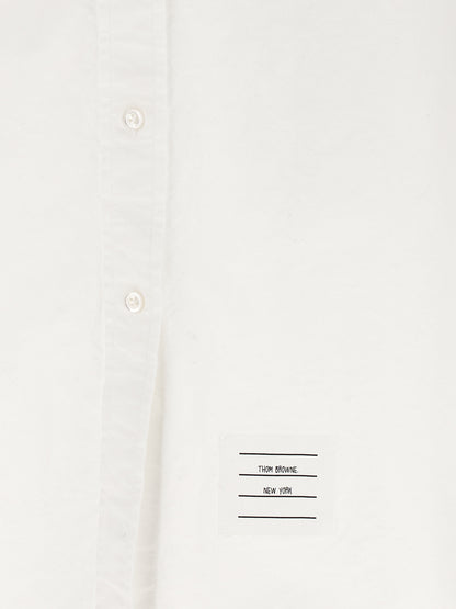 White Cotton Midi Skirt