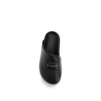 Black Calf Leather Bos Taurus Mules