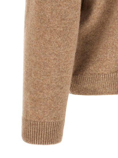Beige Wool Cardigan
