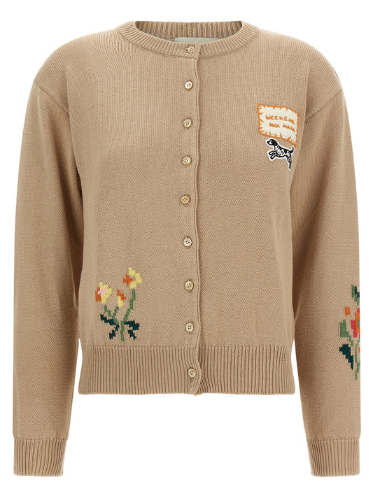 Beige Cotton Cardigan