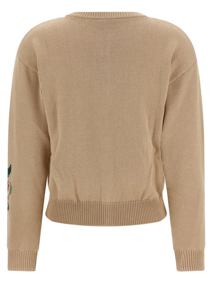 Beige Cotton Cardigan