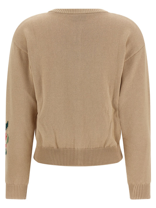 Beige Cotton Cardigan