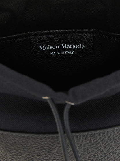 Black Calfskin Shoulder Bag