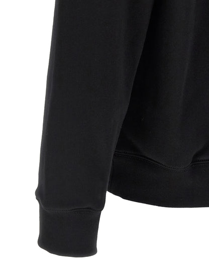 Black Cotton Sweatshirt