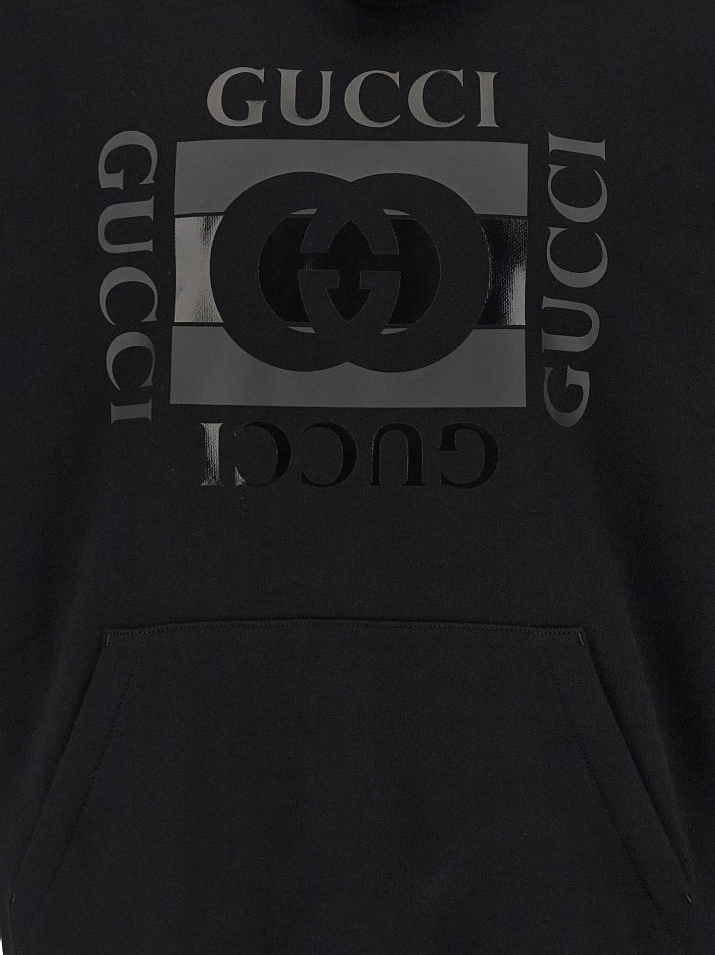 Black Cotton Sweatshirt