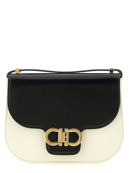 Bicolor Calfskin Crossbody Bag