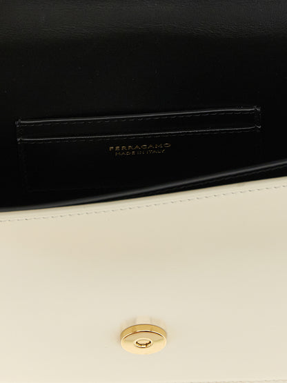 Bicolor Calfskin Crossbody Bag