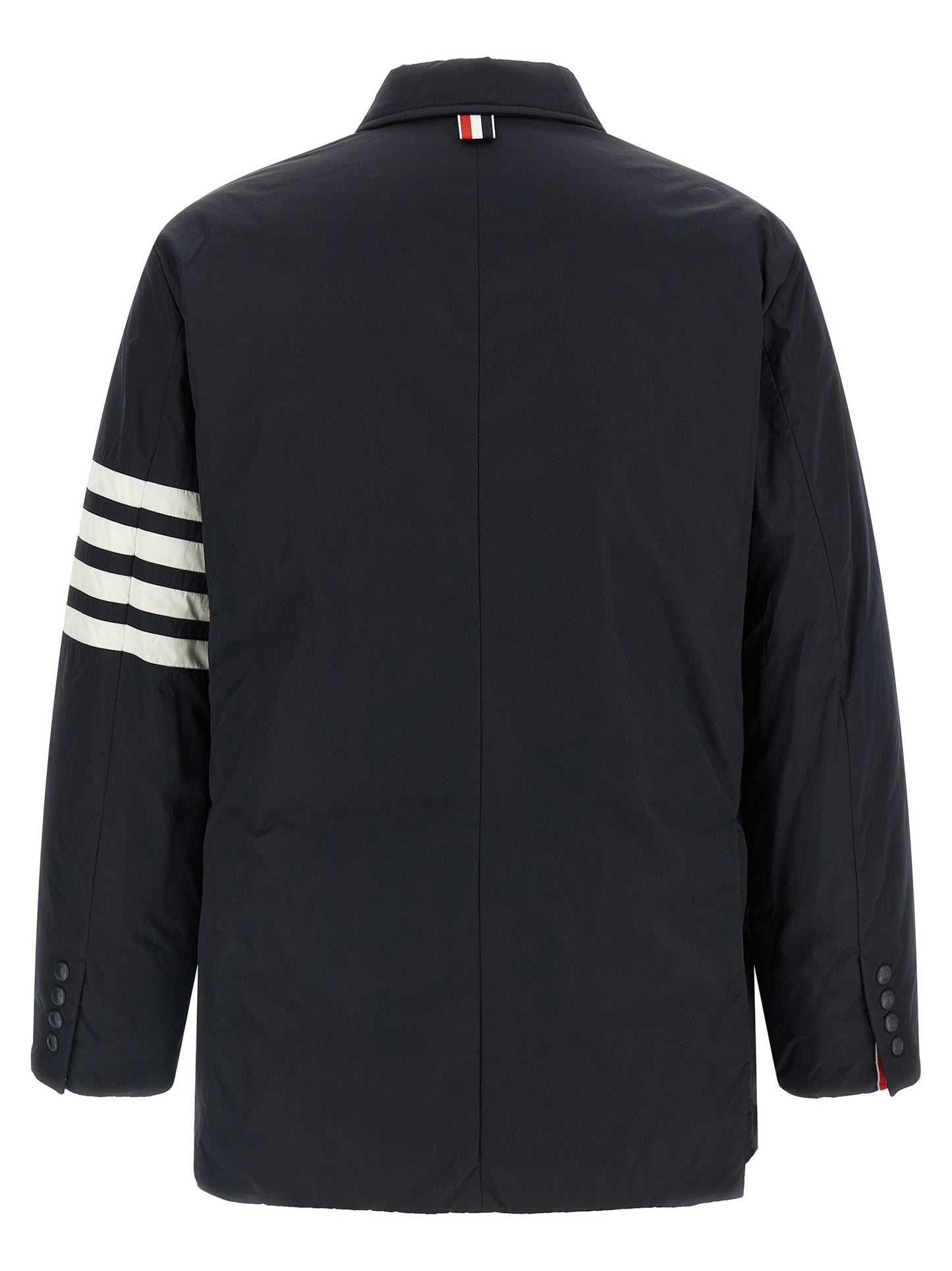 Blue Polyester Biker Jacket