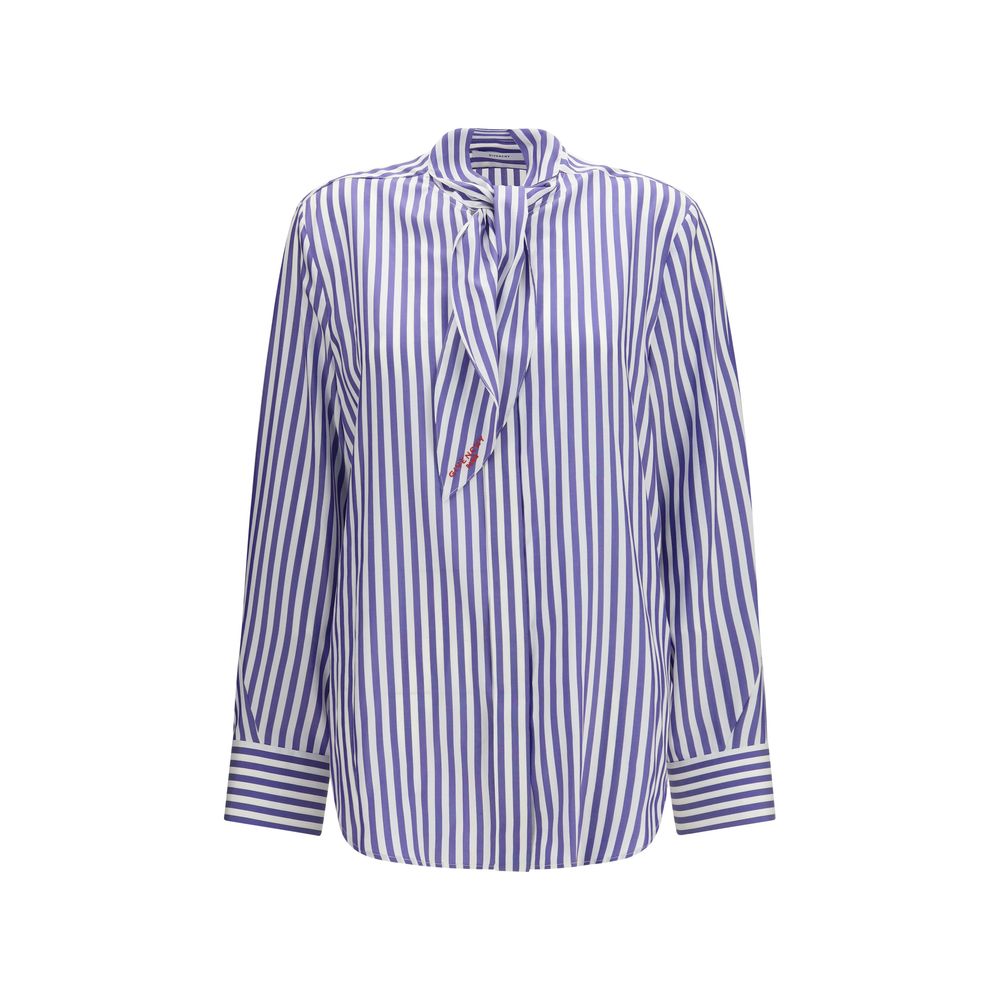 Blue Silk Blouse