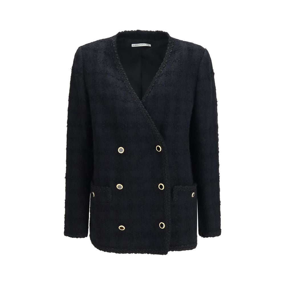 Black Cotton Full-Length Jacket