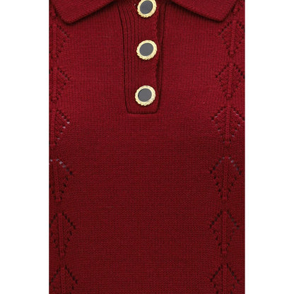 Bordeaux Wool Oves Aries Shortsleeve Shirt