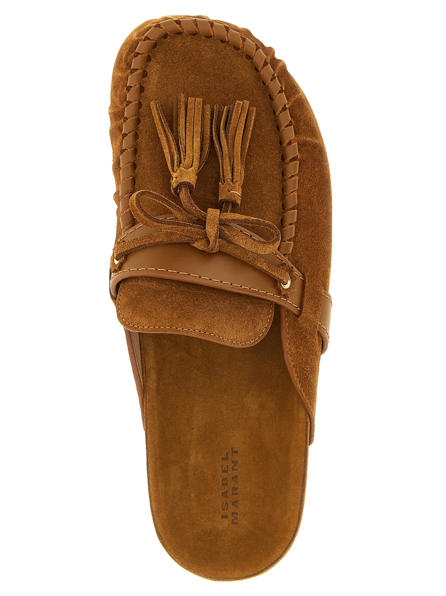 Brown Cowhide Slip-On Loafers