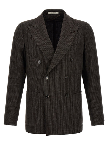 Brown Virgin Wool Blazer