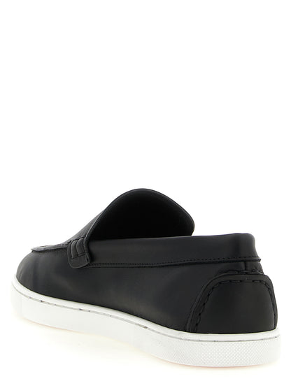 Black Calfskin Slip-On Loafers