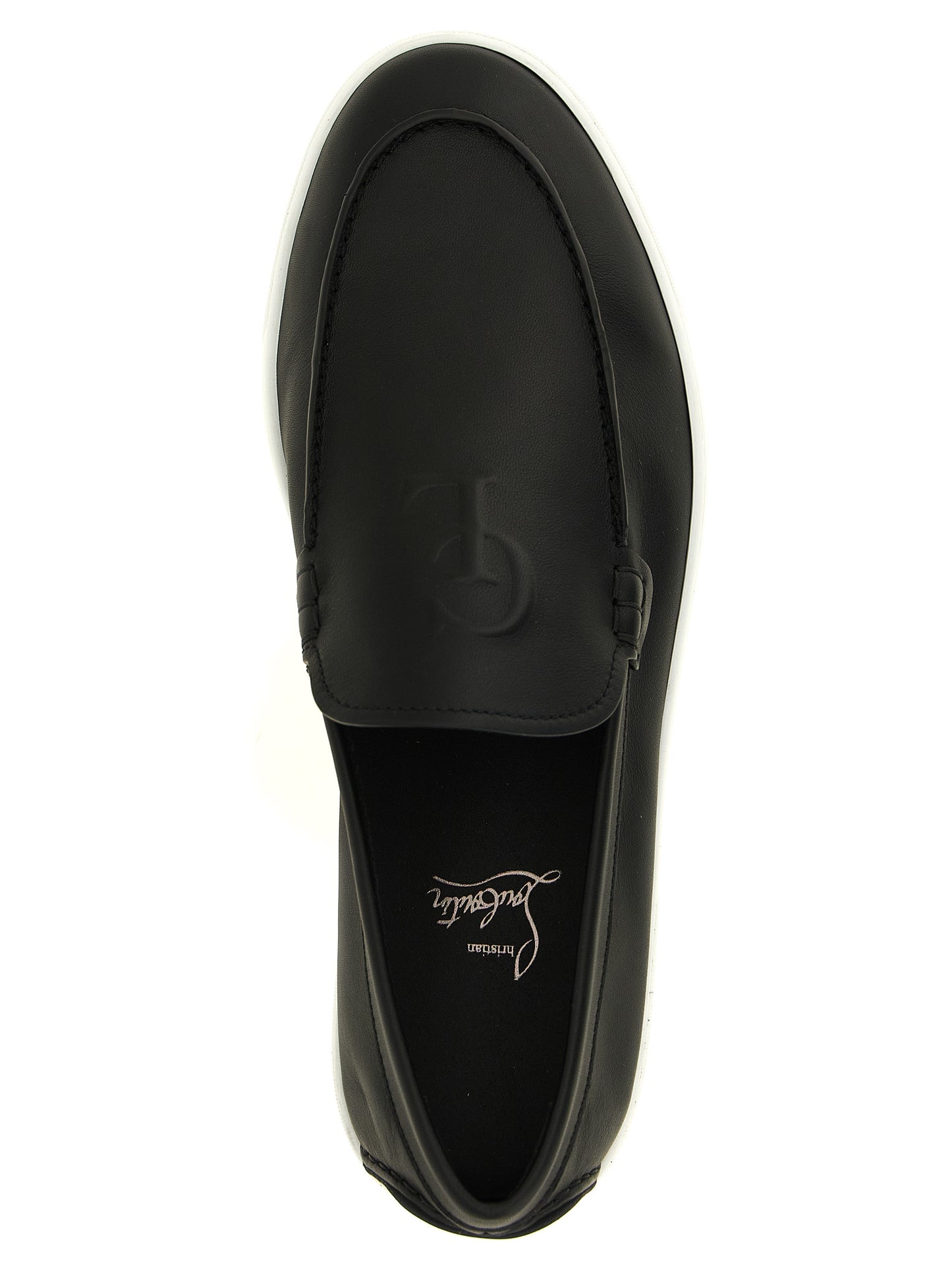 Black Calfskin Slip-On Loafers