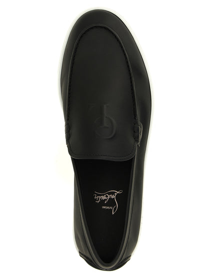 Black Calfskin Slip-On Loafers