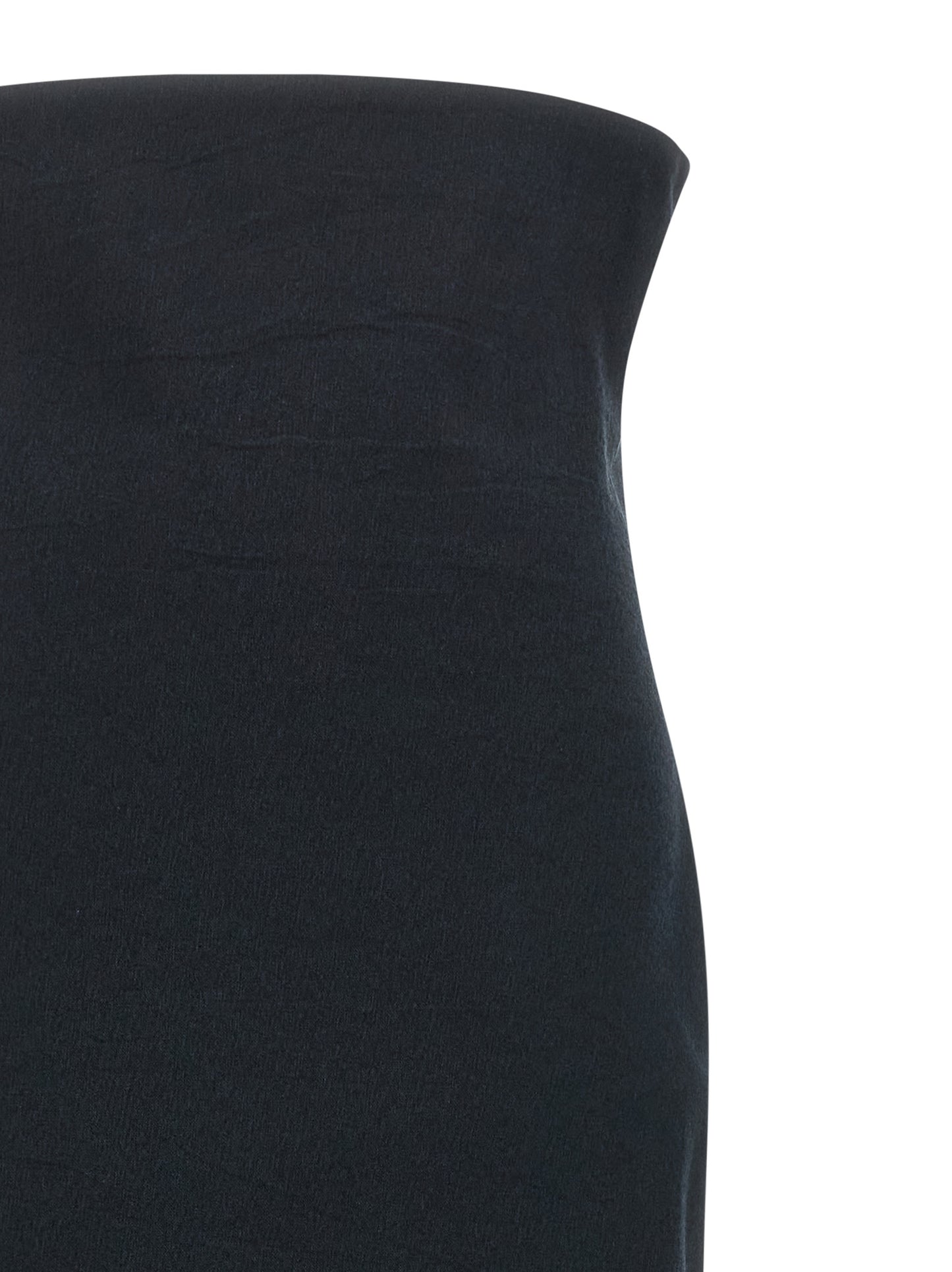 Black Paper Mini Skirt