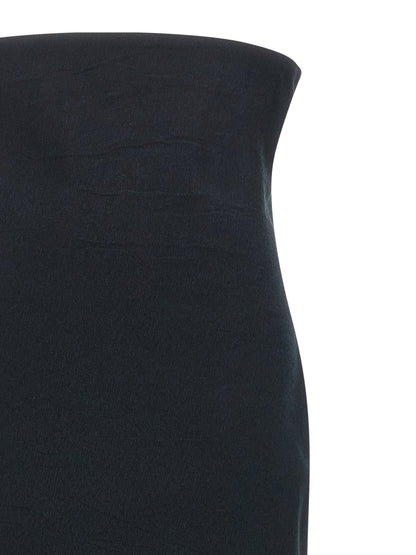 Black Paper Mini Skirt