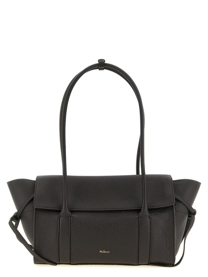 Black Calfskin Shoulder Bag