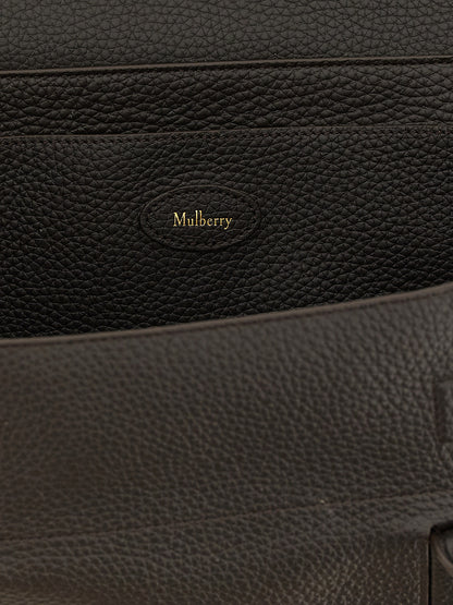 Black Calfskin Shoulder Bag