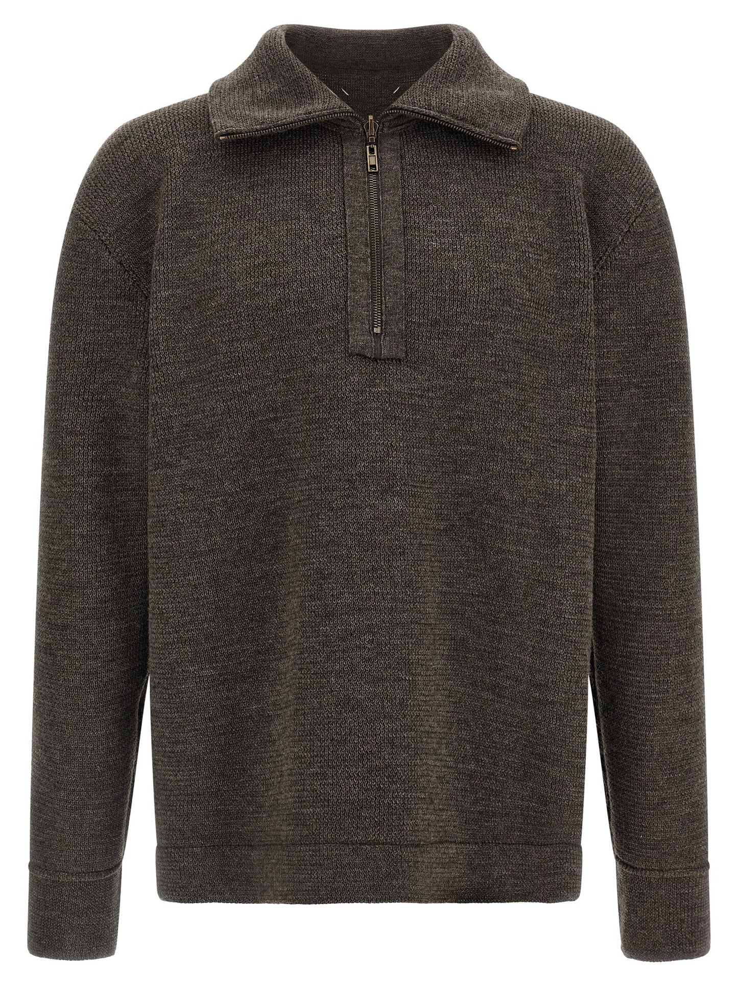 Gray Wool Cardigan