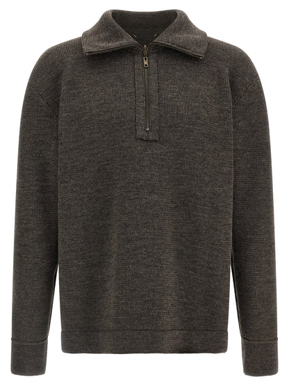Gray Wool Cardigan