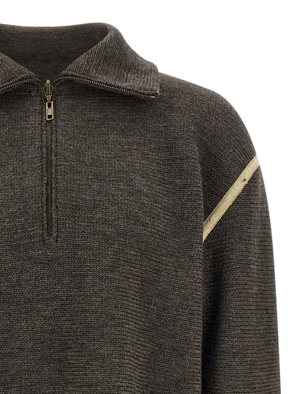 Gray Wool Cardigan