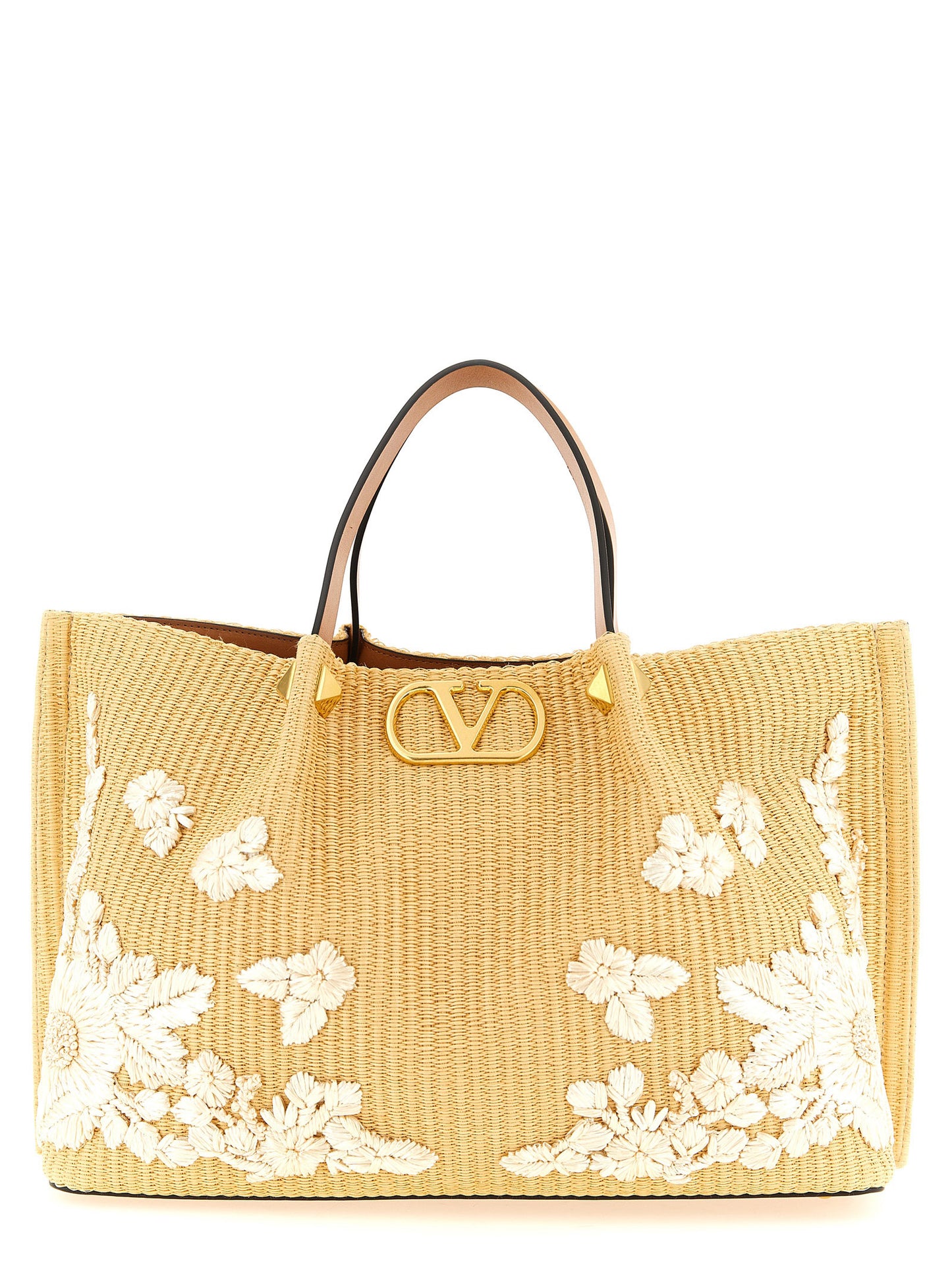 Beige Cotton Tote Bag