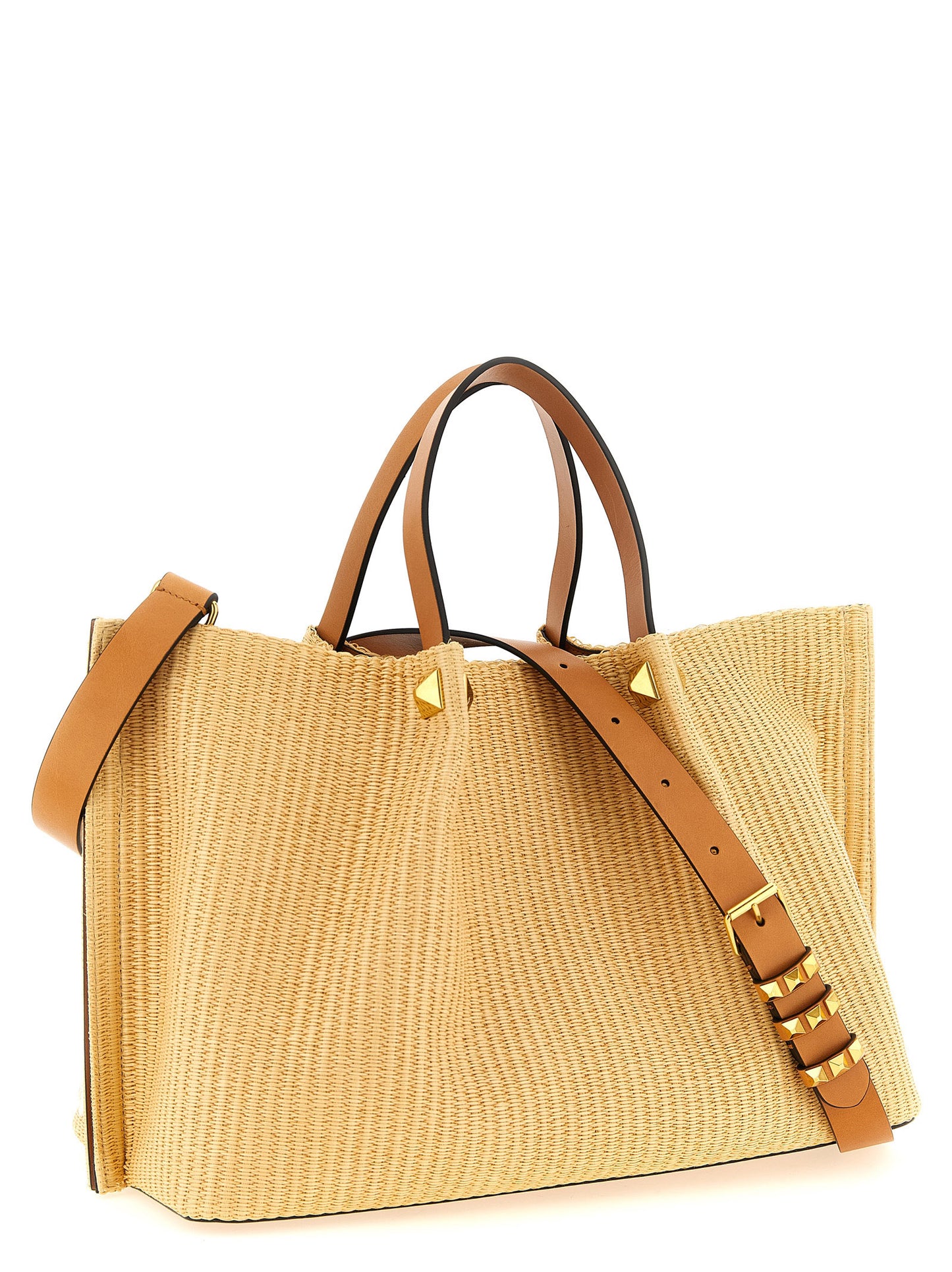 Beige Cotton Tote Bag