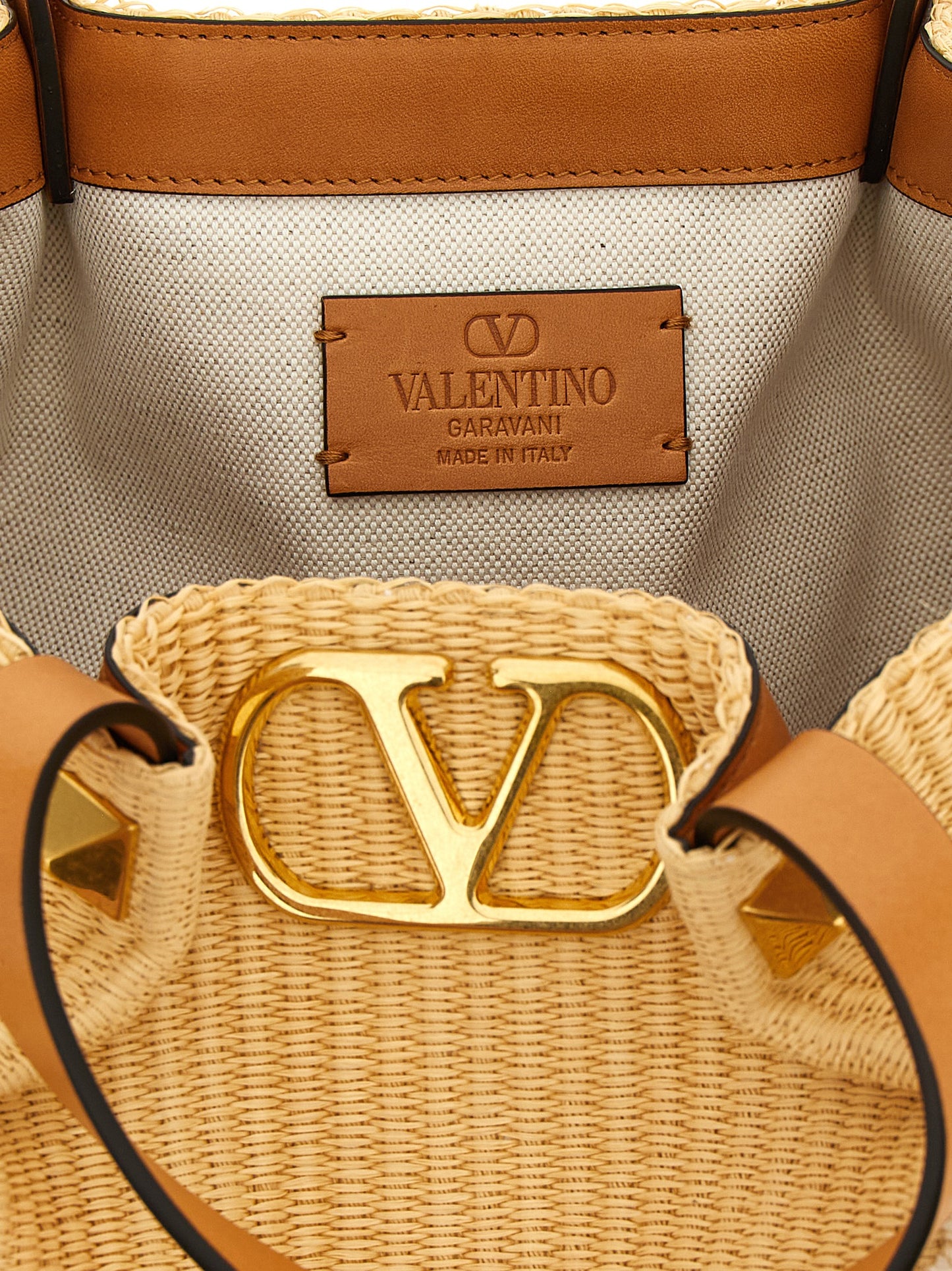 Beige Cotton Tote Bag