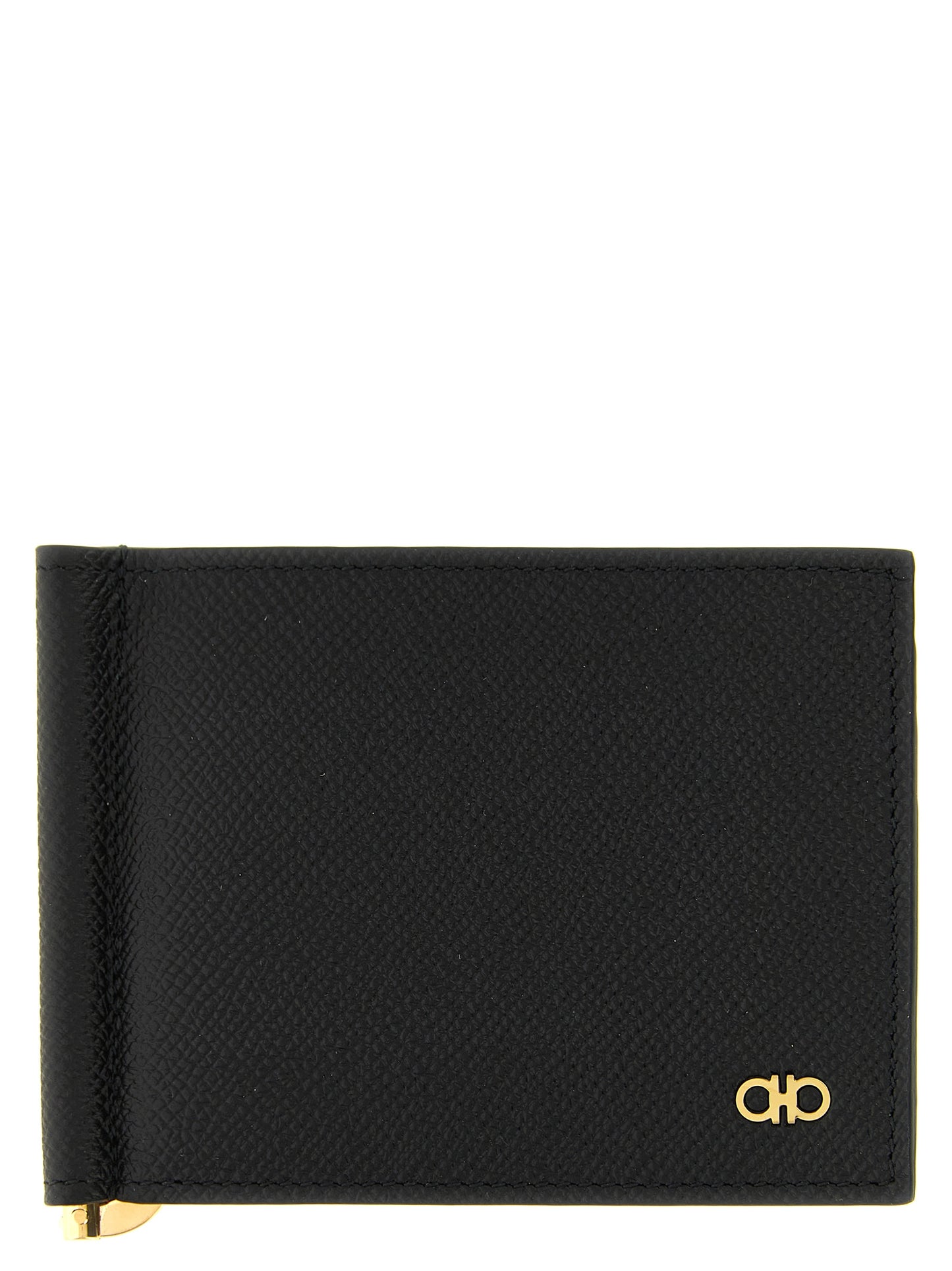 Black Calfskin Money Clip