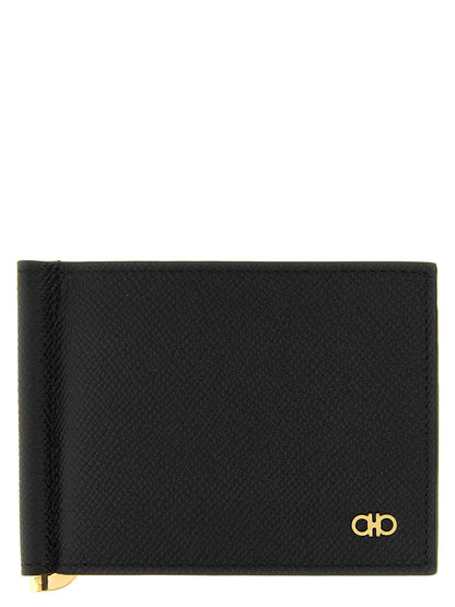 Black Calfskin Money Clip