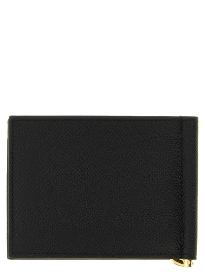 Black Calfskin Money Clip
