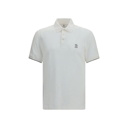 White Cotton Polo Shirt