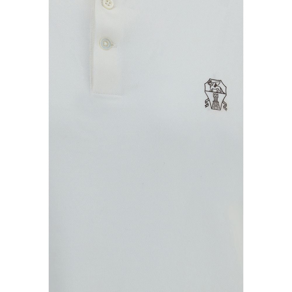 White Cotton Polo Shirt