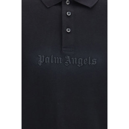 Black Cotton Polo Shirt