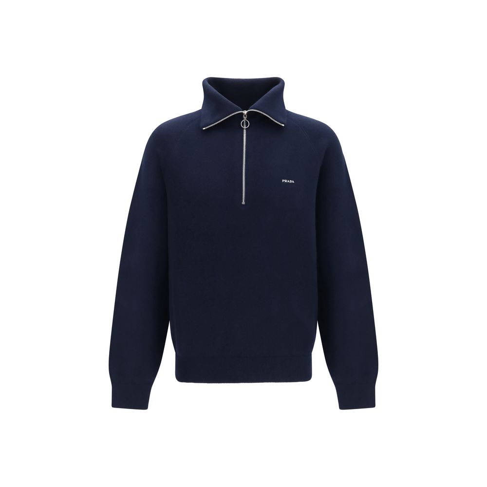 Blue Wool Oves Aries Polo Shirt