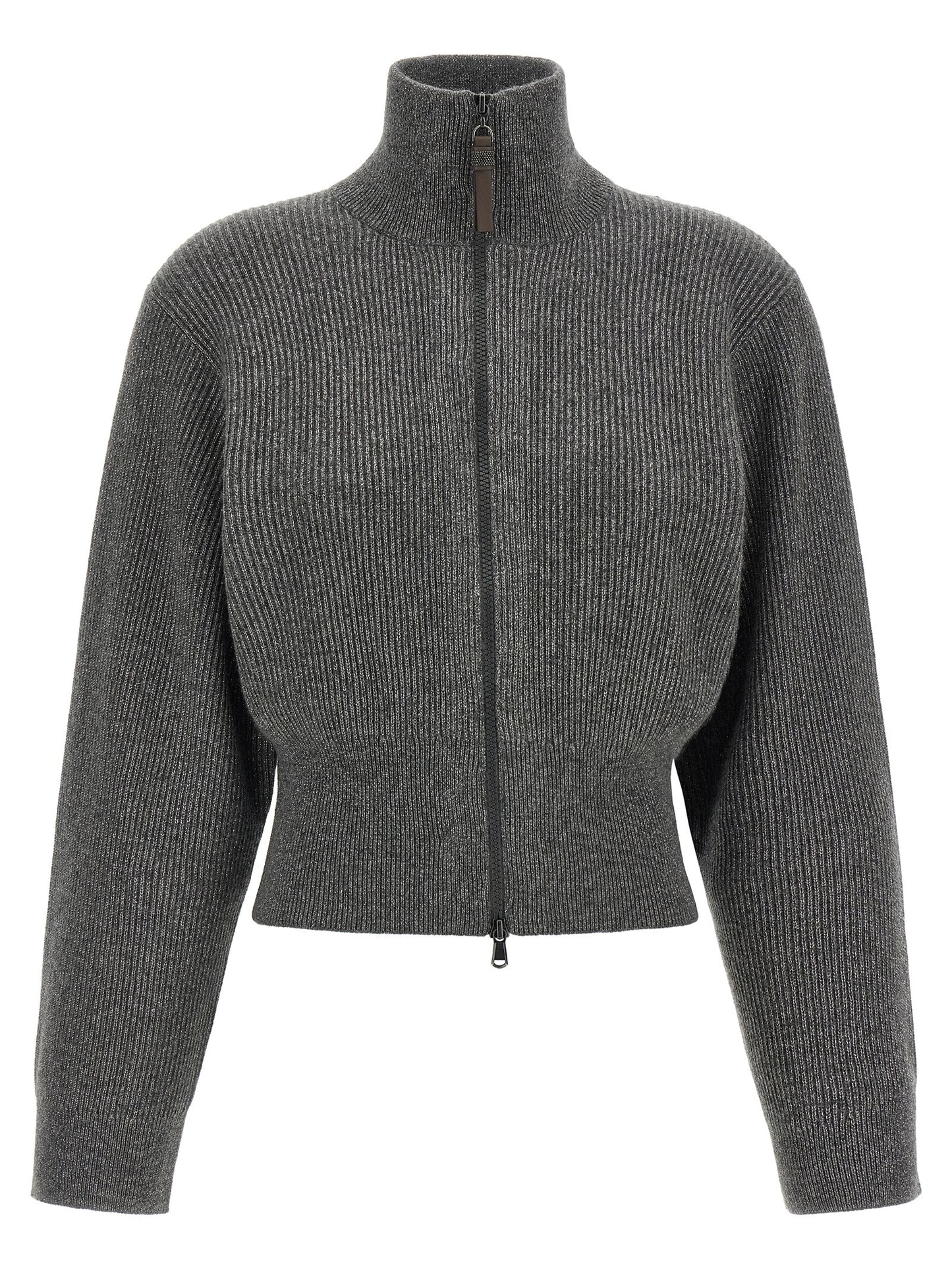 Gray Cashmere Cardigan