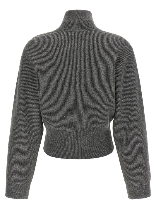 Gray Cashmere Cardigan
