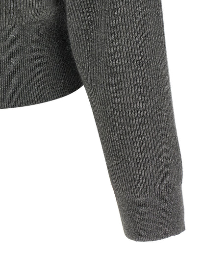 Gray Cashmere Cardigan