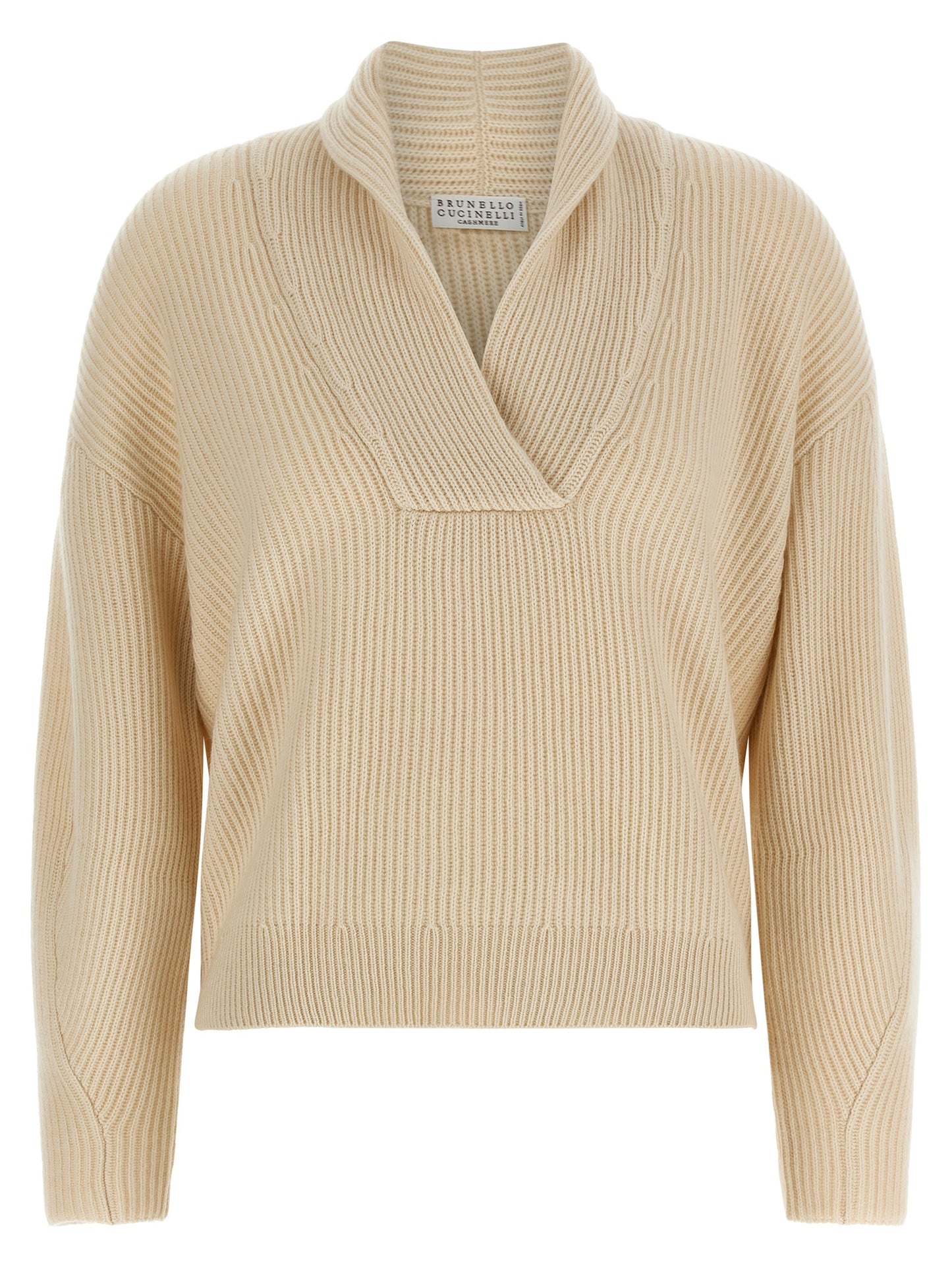 Beige Cashmere Cardigan