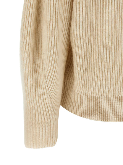 Beige Cashmere Cardigan