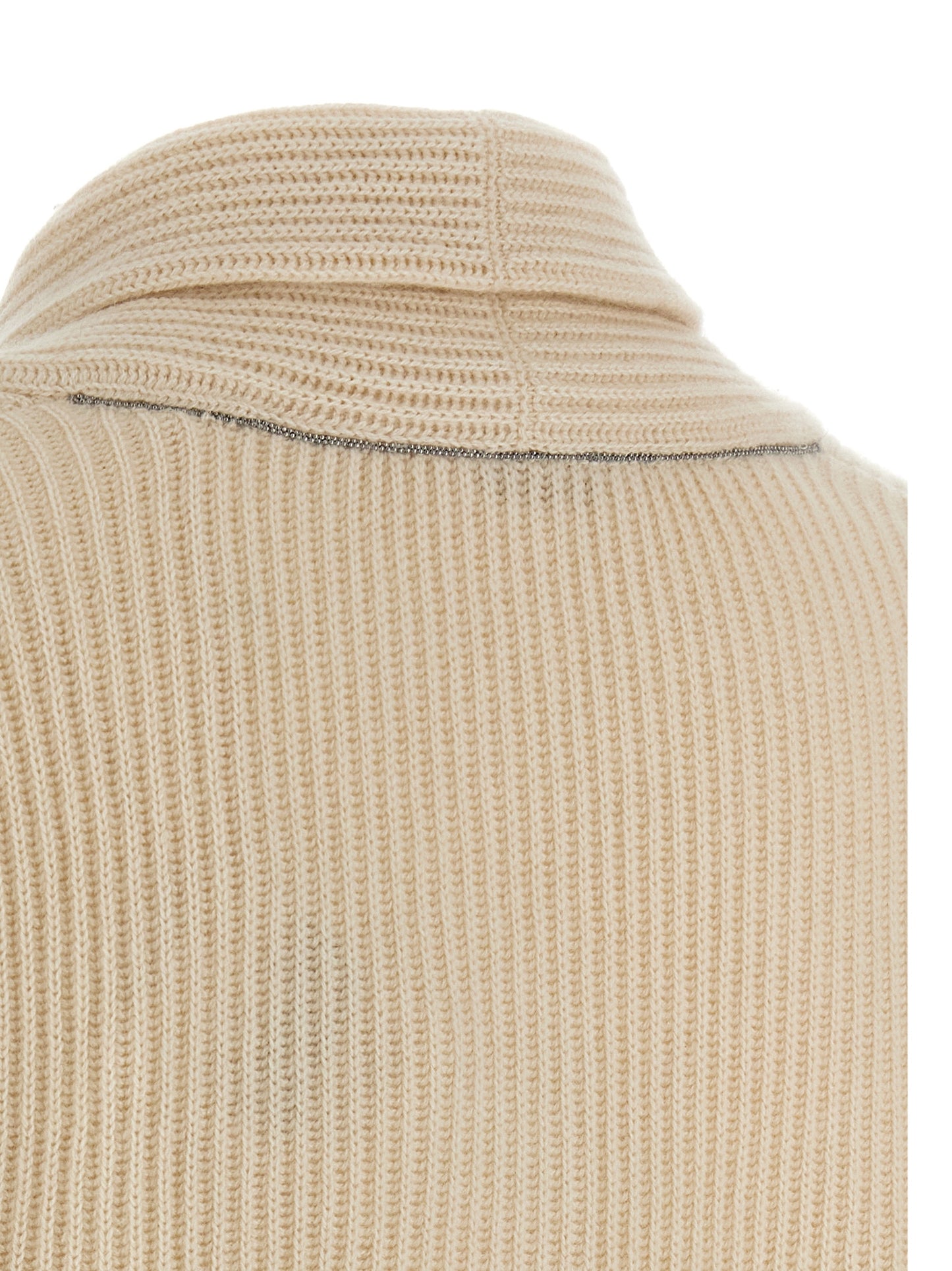 Beige Cashmere Cardigan