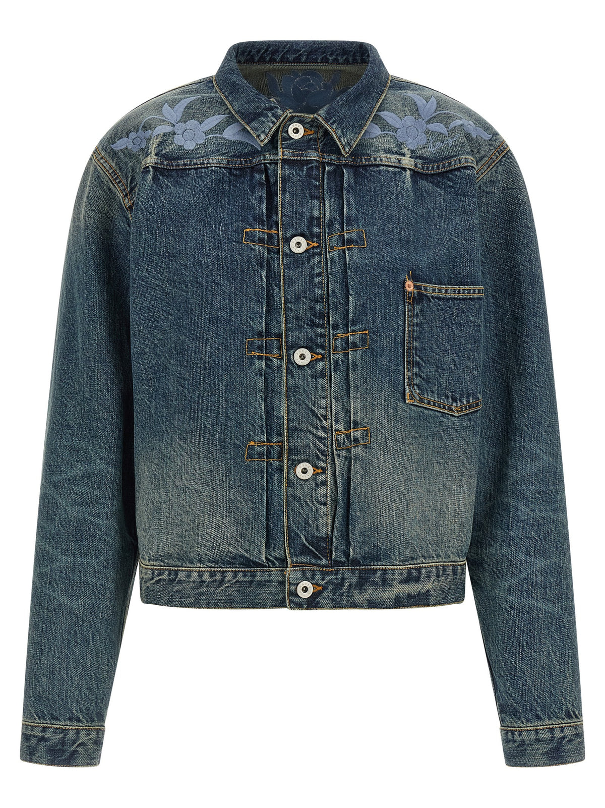 Blue Cotton Denim Jacket