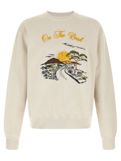 White Cotton Sweatshirt