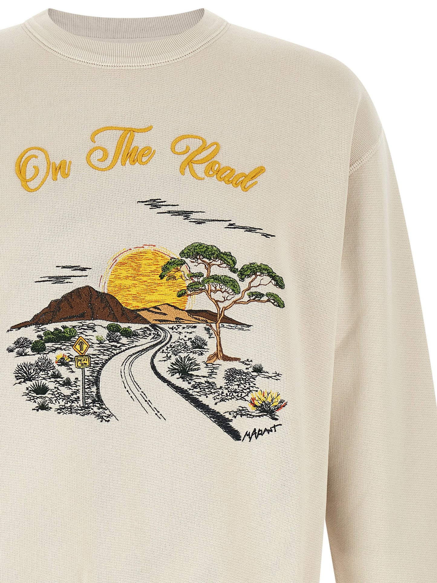 White Cotton Sweatshirt
