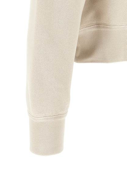 White Cotton Sweatshirt