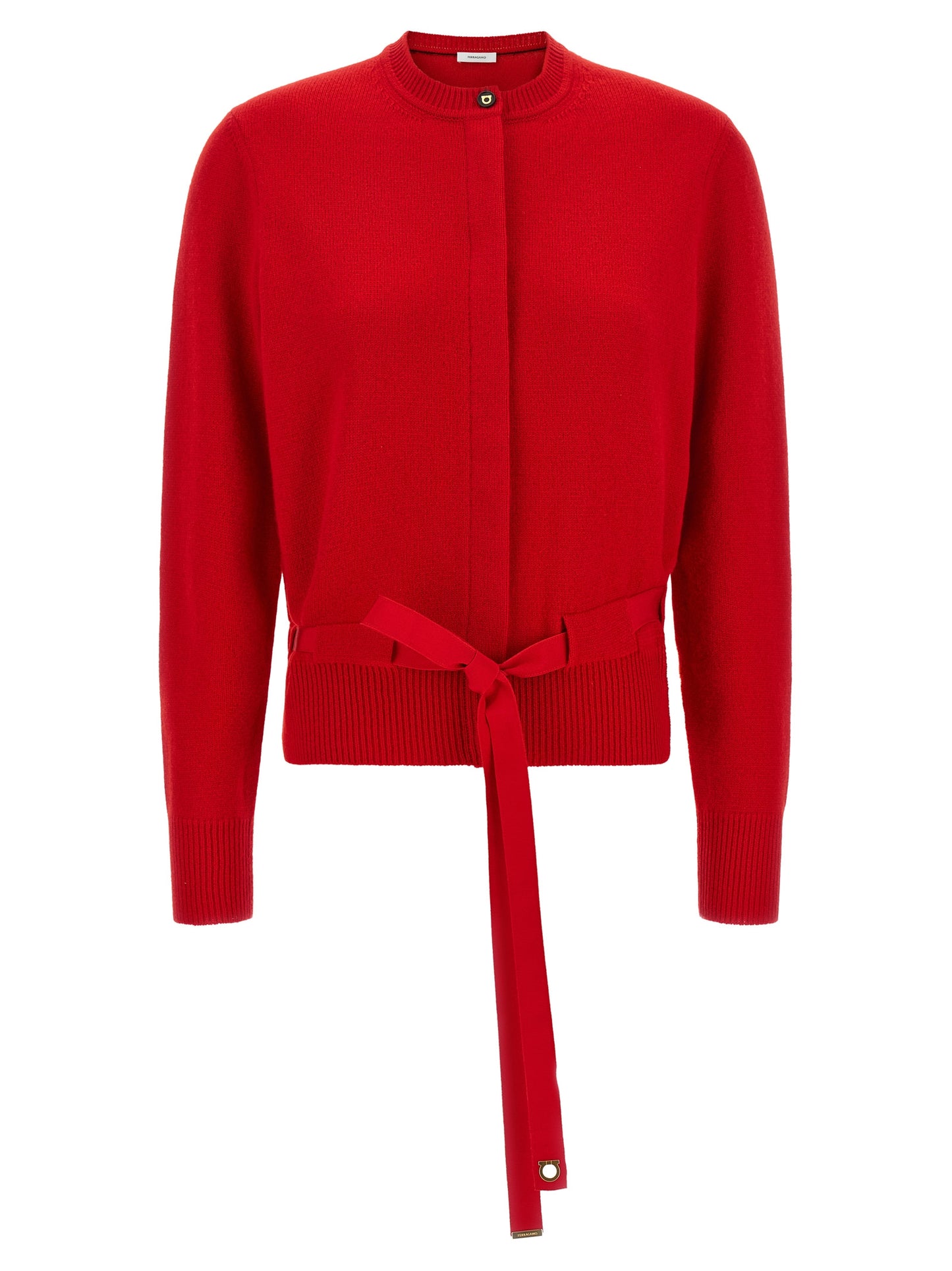 Red Cashmere Cardigan
