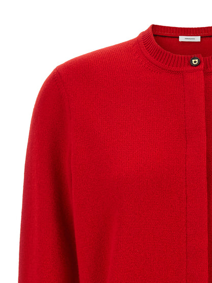 Red Cashmere Cardigan